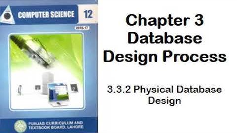 3.3.2 Physical Database Design | Computer Lecture in Urdu | FSc part 2 | GCW