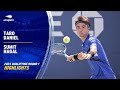 Taro daniel vs sumit nagal highlights  2023 us open qualifying round 1