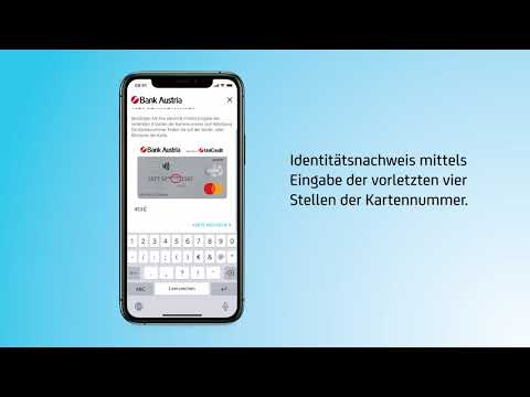 MobileBanking App | Aktivierung ohne Prüfzeichen auf BankCard (Debitkarte) | Bank Austria