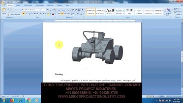 DESIGN AND FABRICATION OF PLANT IRRIGATION WATER SPRINKLER ROBOT  MECHANICAL PROJECT-MBOTS INDUSTRY