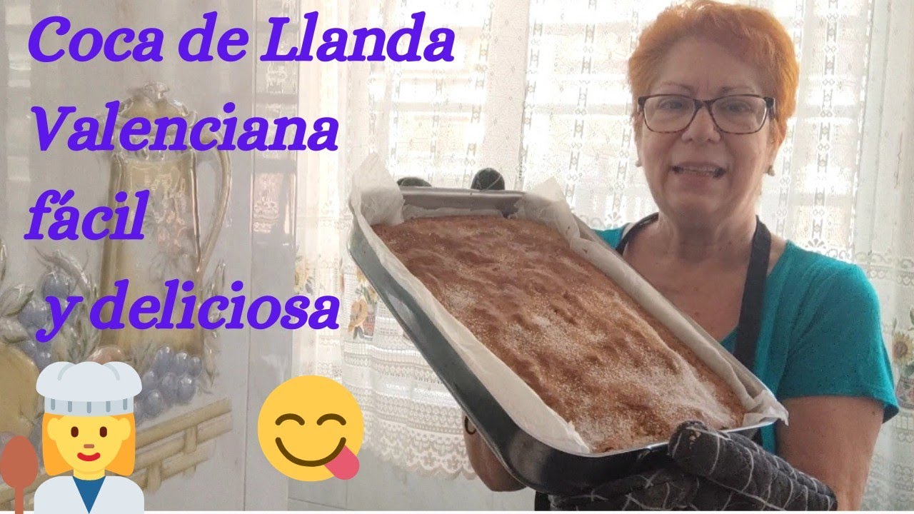 Coca de Llanda típica Valenciana deliciosa y muy fácil de hacer 😋🧑‍🍳🎉🌻