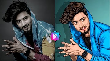 Vector portrait PicsArt Tutorial 🔥|| Cartoon Photo Editing Step by step Hindi || Reyan Editz