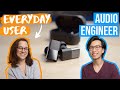 Testing earbuds daily user vs audio engineer  status between 3anc