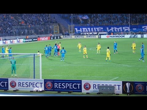 Zenit 2:0 Maccabi Tel Aviv / Зенит 2:0 Маккаби Тель-Авив с трибуны Петровского