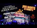 Universal Studios Hollywood Five Nights At Freddy's Haunted House Walk Through 2025!