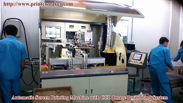 Automatic Screen Printing Machine with CCD Image Position System