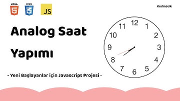 Analog Saat Yapımı | HTML CSS JS Projesi
