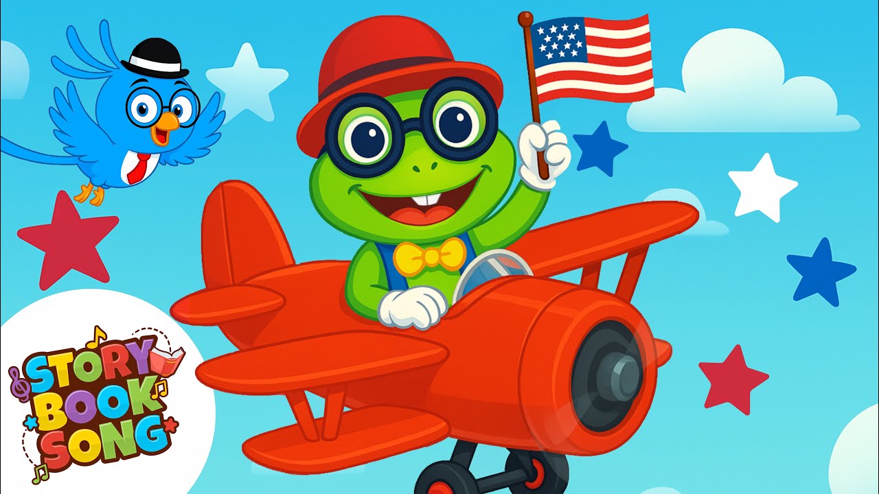 All Across The USA 🇺🇸 A Great American Kids Song!