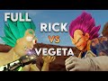 Rick sanchez vs vegeta full fight in dragon ball rick  morty