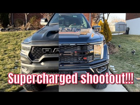 EPIC FORD RAPTOR R VS RAM TRX DRAG RACING!!!!