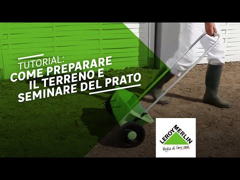 Video: Rendiamo bello il terreno del giardino, piantando un prato