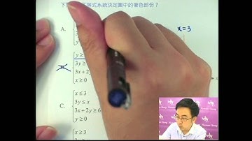 Herman Yeung - DSE 數學 G 天書 - 第4堂 02 (Linear programming - shaded MCQ 線性規劃之著色MCQ 8)