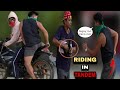 Fake riding in tandem public prank  lakas tumakbo nila