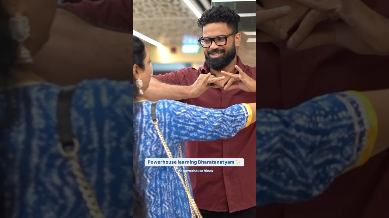 Мощное обучение Бхаратанатьям😂