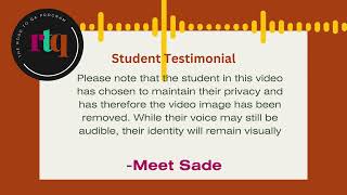 RTQ Student Testimonial - Meet Sade and Listen to hear QA Journey with a 1 year old!