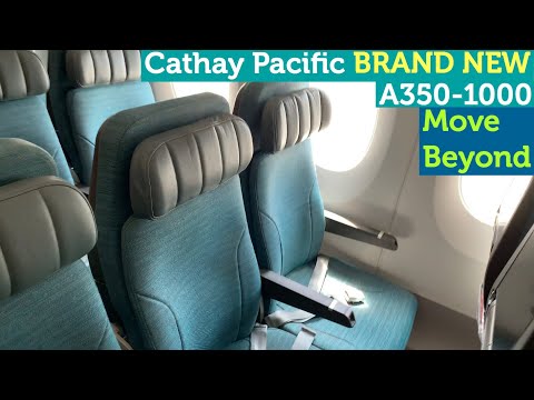 Cathay Pacific A350-1000 Economy Class- Let's Move Beyond (4K)