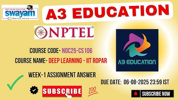 NPTEL Deep Learning – IIT Ropar Week 1 Assignment Answers | July–Dec 2025 | NOC25-CS106