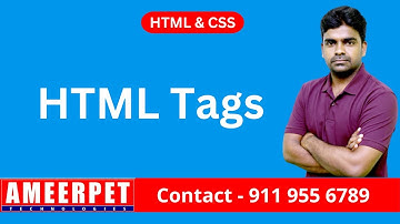 HTML Tags | UI Technologies | By Srinivas | Ameerpet Technologies