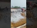 Industrial Avalanche: The High-Speed Efficiency of Side-Tip Trucks 🚛 🚒 #shorts
