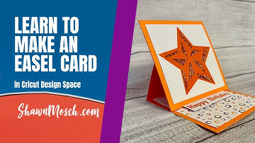 Make an Easel Card - PLUS how to use Iron On Vinyl on Cardstock!