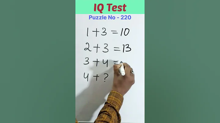 IQ Test | Puzzle No - 220 #shorts #iqtest #mathsshorts #viralshorts #short