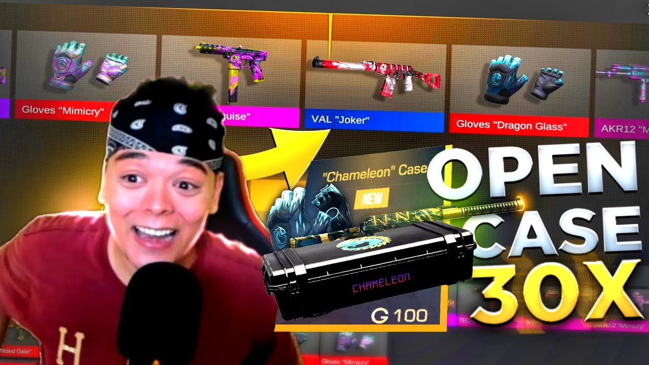 ISSO NUNCA ACONTECEU ANTES, OPEN 30x CHAMELEON CASE! - STANDOFF 2 - YouTube