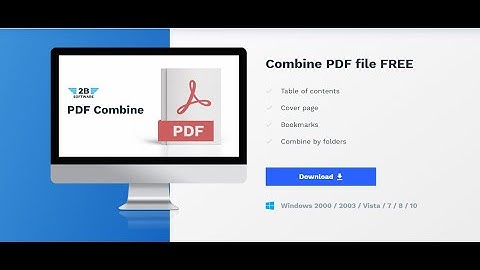 Combine PDF Files With Bookmarks Free