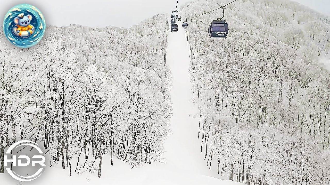 Снежное поле онсэн Нодзава.Горнолыжный курорт #virtual_tour