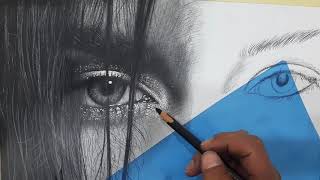 Gerçekçi saç ve göz çizimi püf noktaları #realistic #draw #charcoal #pencils #nasıl #püf #nokta