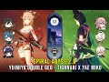 C0 Yoimiya Double Geo and C0 Tighnari x Yae Miko - Genshin Impact Abyss 2.8 - Floor 12 9 Stars