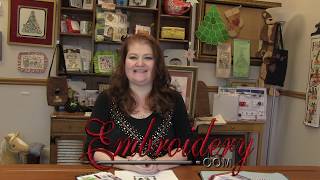 Flosstube Embroidery com Spotlight Featuring Stoney Creek 2016 Pattern of the Month Christmas
