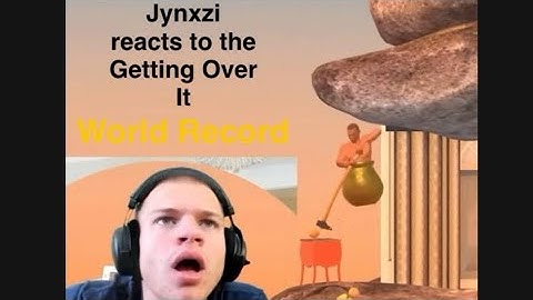 Jynxzi reacts to the Getting Over It World Record