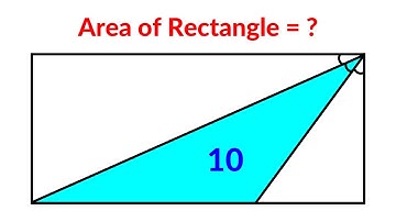 Find the area of the Rectangle | A Very Nice Geometry Problem