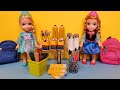 School supplies shopping ! Elsa & Anna toddlers - Barbie