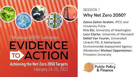 Evidence to Action: Why Net Zero 2050?