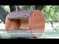 Hanging Log DIY Bird Feeder Plans