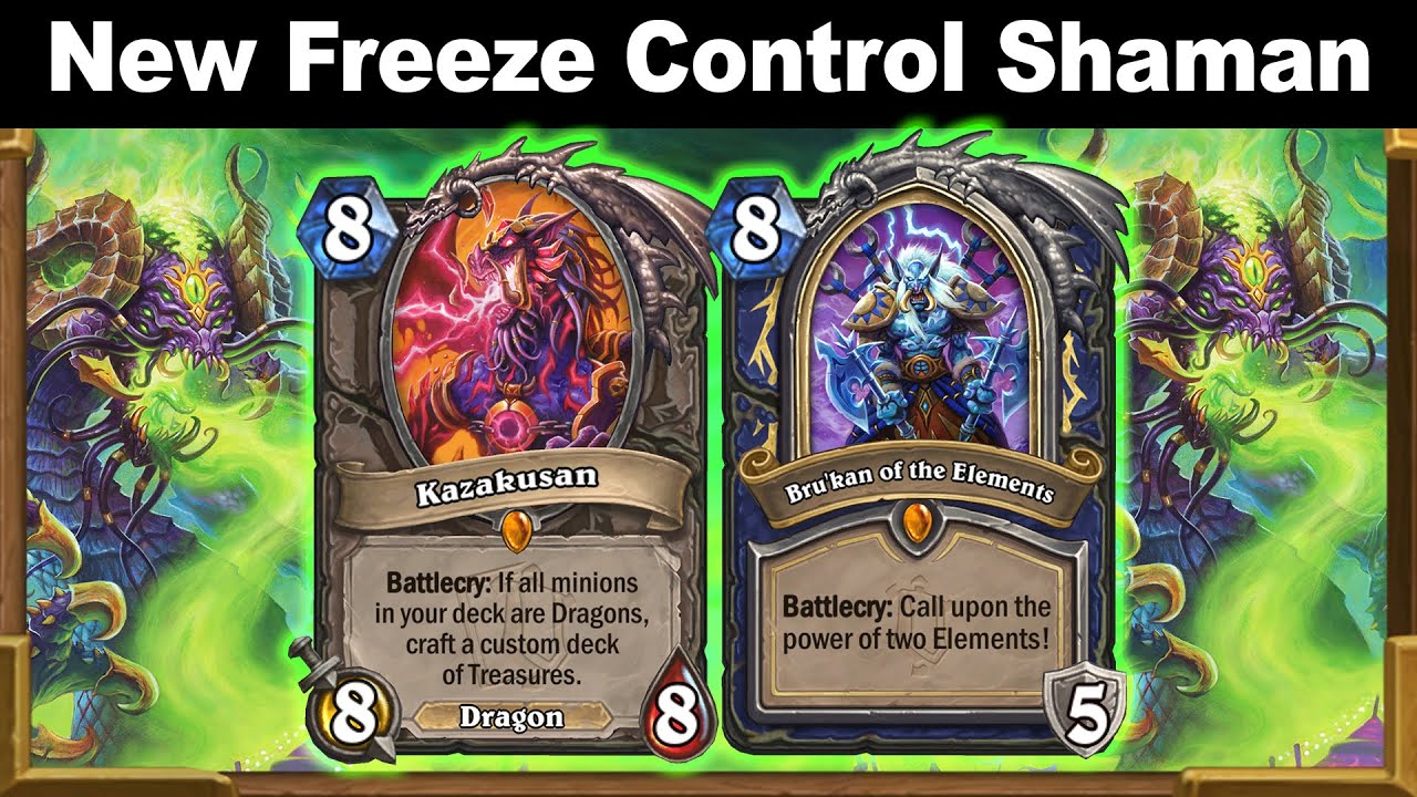 Control Shaman Kazakusan Y'Shaarj Bru'kan Infinite Damage! Fractured in  Alterac Valley | Hearthstone - Hearthstone Decks