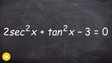 Solve a trigonometric equations with secant and tangent