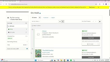 Online Library Catalog Video Tutorial - How to Place a Hold on a Book