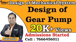 Design of Gear Pump | DMS | Design of Mechanical System | #solution #engineering #gateexam2025 #2025