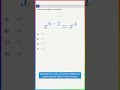 This exponent problem stumps students every time. Let's solve it. #shorts #shorts