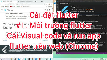 [Flutter Radiation #1] Cài đặt Flutter #1. Cài môi trường flutter, Visual code và run app trên Web