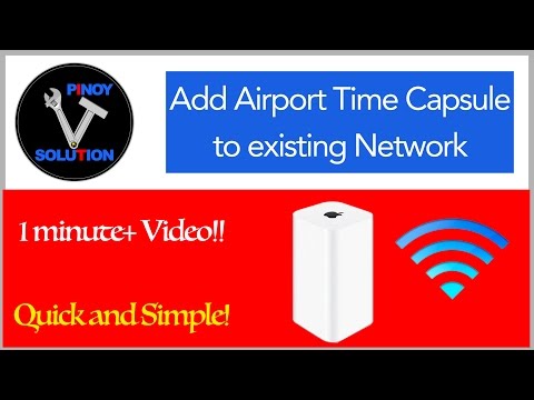 How to Add Airport Time Capsule to Existing Network on OSX 10.9 Mavericks