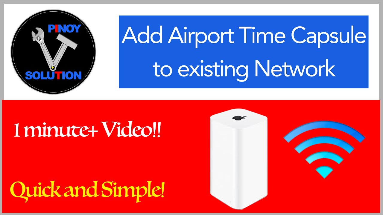 How To Add Airport Time Capsule To Existing Network On Osx 10 9 Mavericks Youtube