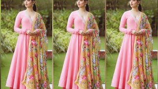 latest and stylish party wear long anarkali Kurtis design /party wear fancy dress / new dress