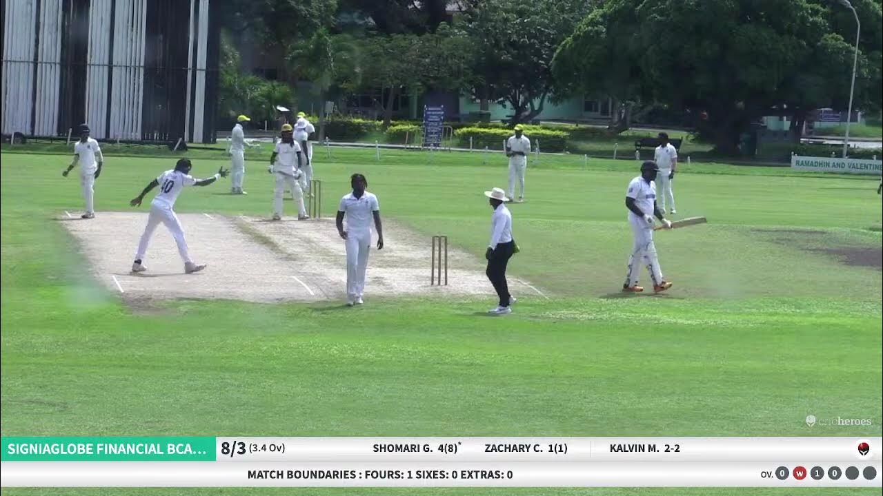 uwi-vs-signia-globe-financial-barbados-youth-day-1-part-1-youtube