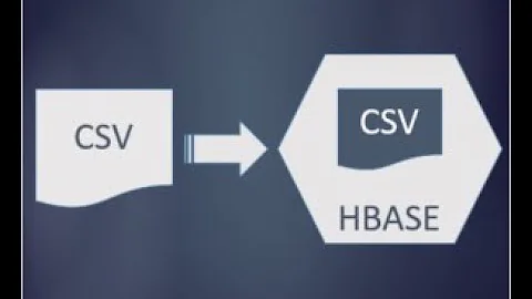 Importing Csv File Data Into Hbase Table