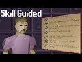 Runescape but the skill guide controls how i level my account 1