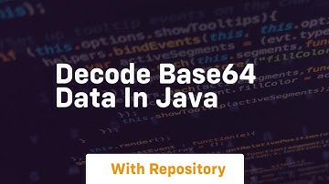 decode base64 data in java