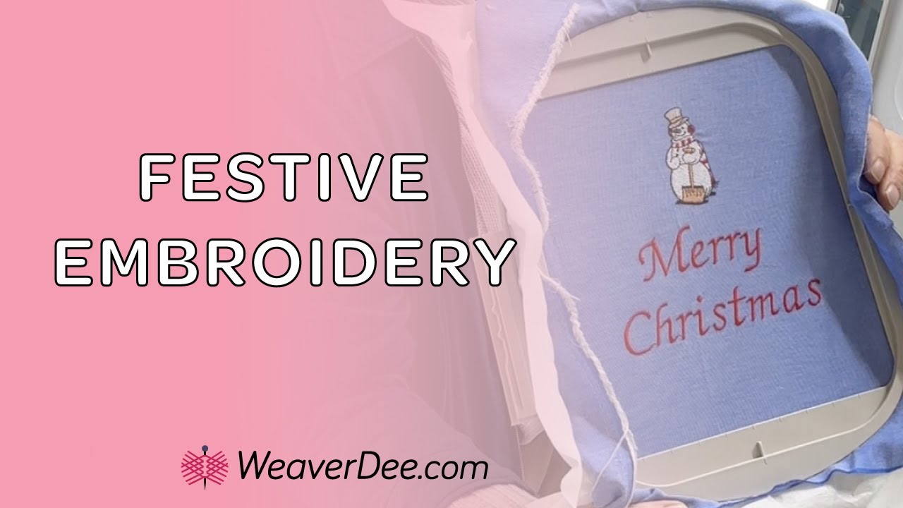 Festive Machine Embroidery YouTube